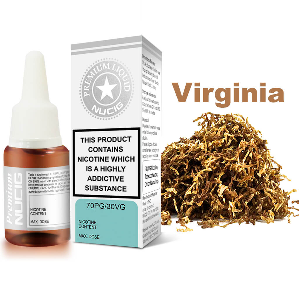 E liquid Virginia  Flavour - NUCIG