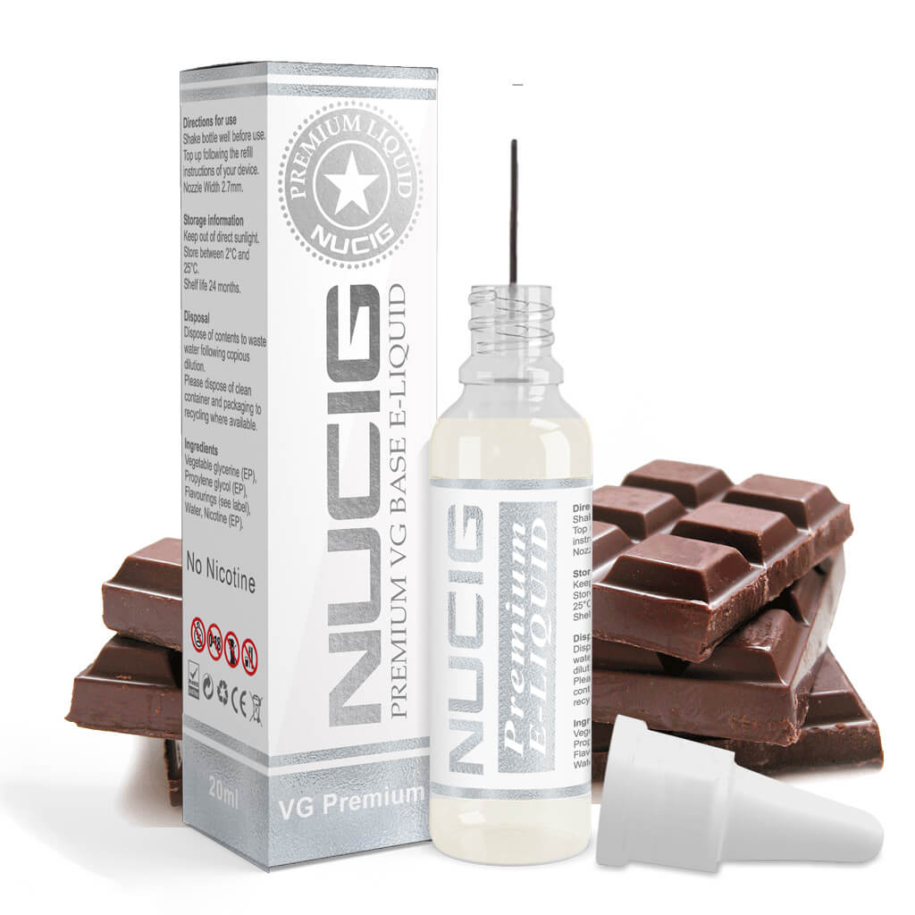 NUCIG Nicotine Free E liquid Chocolate Flavour NUCIG Nicotine Free E liquid Chocolate Flavour