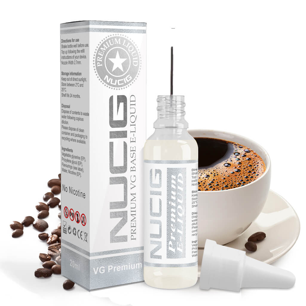 Nicotine Free E liquid Coffee Flavour - NUCIG