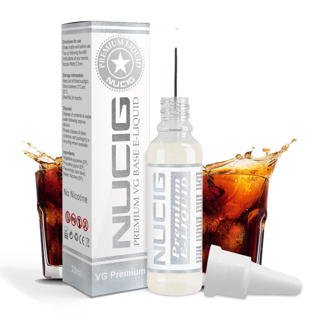 Nicotine Free E liquid Cola Flavour - NUCIG
