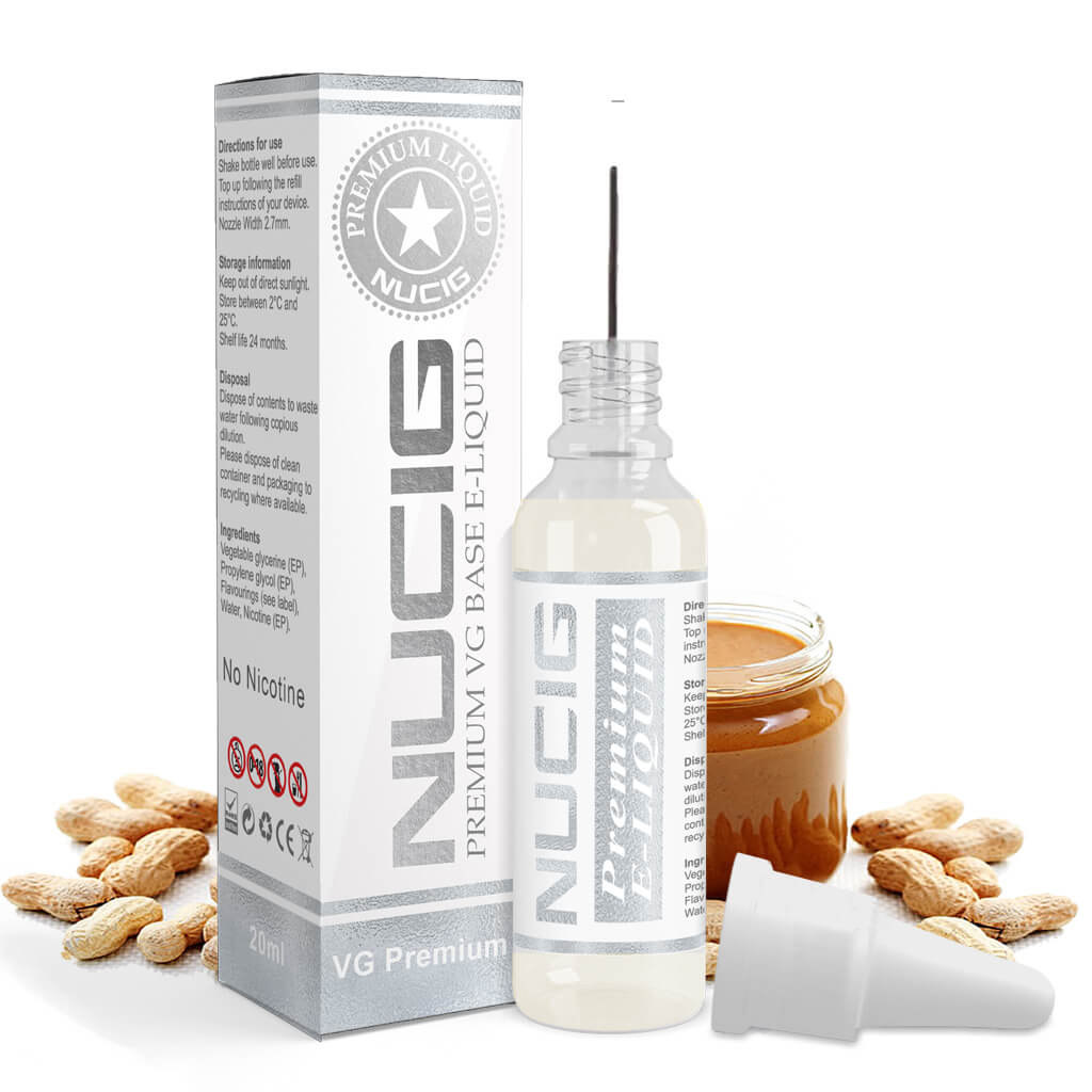 Nicotine Free E liquid Peanut Butter Flavour - Buy NUCIG Eliquid Vapes Nicotine Free E liquid Peanut Butter Flavour - Buy NUCIG Eliquid Vapes