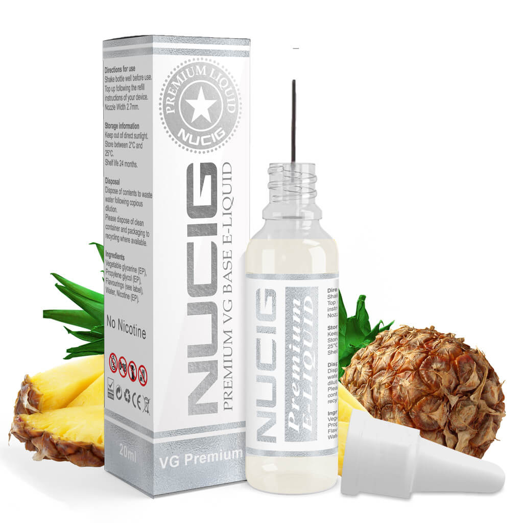 Nicotine Free E liquid Pineapple Flavour - NUCIG