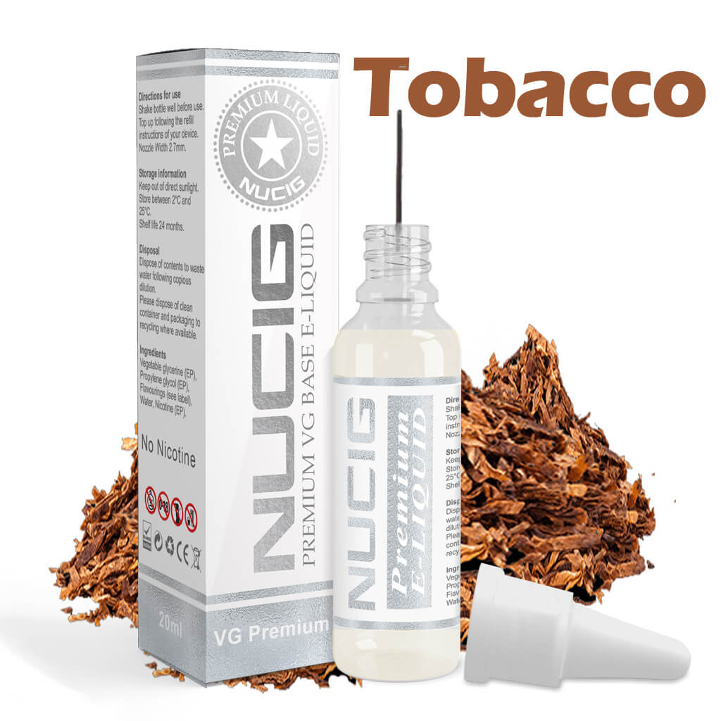 Nicotine Free E liquid Tobacco Flavour - NUCIG