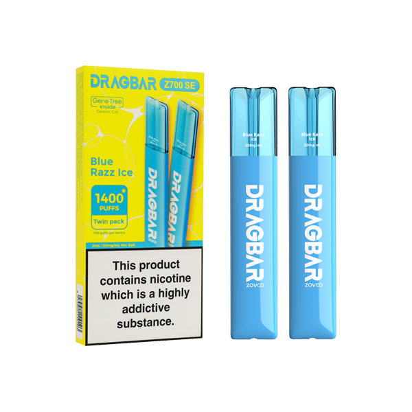 20mg Zovoo Dragbar Z700 SE Disposable Vape Device 700 Puffs 2PCS - NUCIG