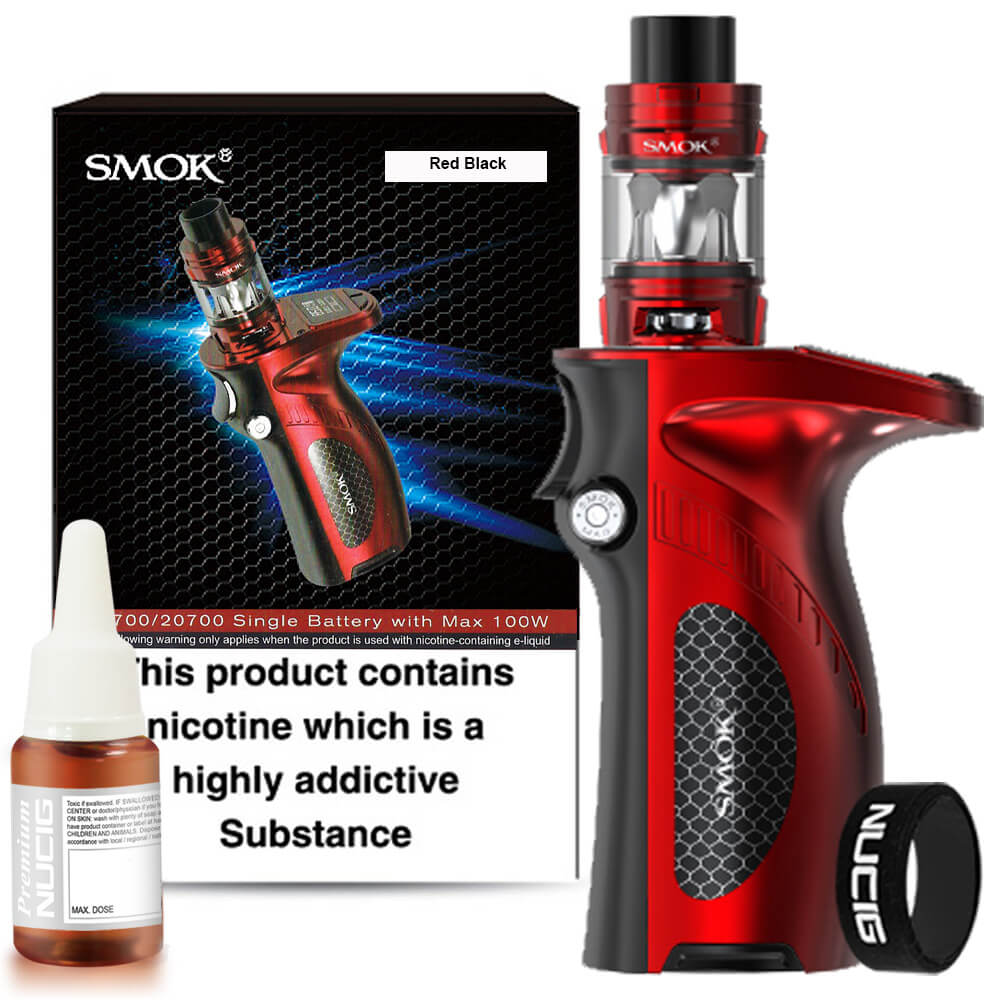 SMOK MAG GRIP - RED BLACK Full Kit, Buy E cigarette Kits from NUCIG UK SMOK MAG GRIP - RED BLACK Full Kit, Buy E cigarette Kits from NUCIG UK
