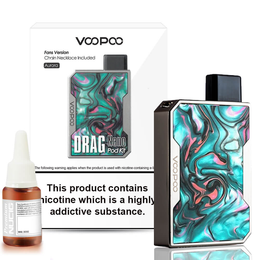 Voopoo Drag Nano Full Fan Kit - Aurora, Buy E cigarette Kit from NUCIG UK Voopoo Drag Nano Full Fan Kit - Aurora, Buy E cigarette Kit from NUCIG UK